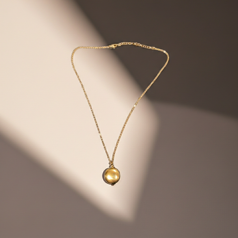 lunoria orb necklace
